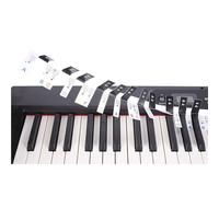 Adesivi rimovibili per tastiera per pianoforte Etichette per note a 88 tasti per pianoforte Guida per tastiera Note Etichette Marker per l'apprendimento