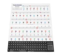 Adesivi Rimovibili PVC per Tastiera Piano con Lettere Ideali per Principianti e Bambini per Formazione Pratica a Casa e Insegnamento Compatibili con Pianoforti 88 61 54 e 49 Tasti