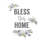 Adesivi riposizionabili con scritta "Bless This Home"