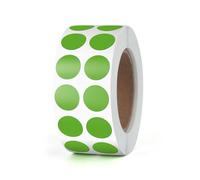 Adesivi rotondi 13mm Verde Autoadesivi Rotolo Piccoli Punti Adesivi Etichette Codifica Colori Cerchi Sticker Resistenti alle Intemperie 2000 Pezzi
