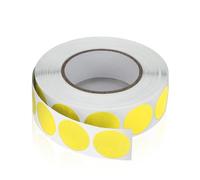 Adesivi rotondi, 19 mm, gialli, autoadesivi, con piccoli punti adesivi, per codificare i colori, resistenti alle intemperie, 1000 pezzi