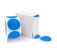 Adesivi rotondi, 25 mm, blu, autoadesivi, piccoli punti adesivi, per codificare i colori, rimovibili, resistenti alle intemperie, con scatola dispenser, 500 pezzi