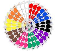 Adesivi rotondi adesivi adesivi per codifica, 16 fogli di colori assortiti, diametro 1,9 cm, autoadesivi, 16 pezzi, decorazione per la casa, design alla moda