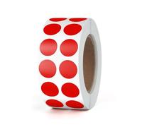 Adesivi rotondi da 13 mm rossi autoadesivi rotolo piccoli punti adesivi etichette codifica colori cerchi adesivi resistenti alle intemperie 2000 pezzi