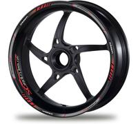 Adesivi RS Motorcycle Wheel Street Triple Red Decal Rim Stripes Street Grey Red