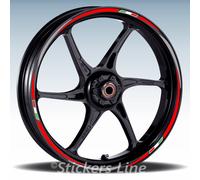 Adesivi ruote moto strisce cerchi MV AGUSTA STRADALE 800 wheels stichers rac.3