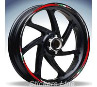 Adesivi ruote moto strisce cerchi MV AGUSTA STRADALE 800 wheels stichers rac.4