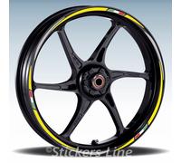 Adesivi ruote moto strisce cerchi Triumph STREET CUP 900 (18+17 Pollici) Rac. 3