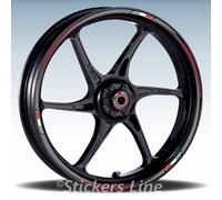 Adesivi ruote moto strisce cerchi Triumph STREET SCRAMBLER 900 (19+17 P.) Rac.3