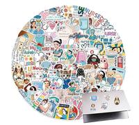 Adesivi Sanitari | 100 Pezzi Stickers Infermieri per Portatile Valigetta Lavoro,Decorazioni Artigianali per Valigie Taccuini Lunch Box Ambiente Lavorativo