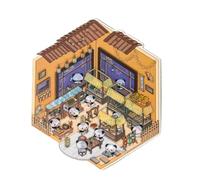 Adesivi Scene In Miniatura Sicuro e divertente dallo stress a forma di casa
