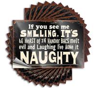 Adesivi scherzi per adulti If You See Me Smiling, It's Naughty. Adesivi 10 adesivi per paraurti piccolo cartello (12 x 18 cm)