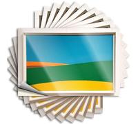 Adesivi scherzi per adulti paesaggio astratto con cielo blu e colline verdi. Adesivi 10 adesivi scherzi per adulti divertente cartello domestico (6 x 9 cm)