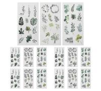 Adesivi Scrapbooking, 15 Pezzi Adesivi per Album, Vari Adesivi Botanici a Forma Speciale, Adesivo Decorativo Adesivi di Pianificatore Adesivi Vegetali per Fai-da-Te Diario Notebook Laptop Calendari