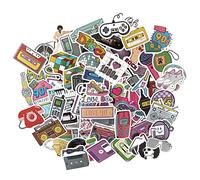Adesivi scrapbooking anni 80 90 dance disco stickers aesthetic retro vintage 80s 90s decalcomanie per mobile bici skateboard bullet journal