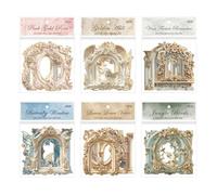 Adesivi Scrapbooking per Album, 60 Pezzi Stickers per Scrapbook con Bordi in Rilievo, Adesive per Giardini Floreali per Cornici Creare Biglietti Diario e Custodie per Telefono DIY