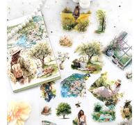 Adesivi Scrapbooking Stickers Accessori 20 Fogli Bullet Journal Sticker Aesthetic Sticker per Journaling,Album Fai Da Te(Travel Series2)