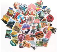 Adesivi set Vacanze Stickers Aesthetic Decorazione Giappone Adesivi Divertenti Adesivi per Laptop Giappone Utah USA Italia Adesivi Adesivi Valigia Tokyo Marrakech Istanbul Colosseo Marocco