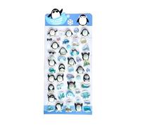 Adesivi sfoderabili scintillanti per la decorazione della cameretta dei bambini e quaderni scolastici. Adesivi dimensionali per animali