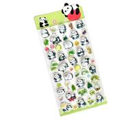 Adesivi sfoderabili scintillanti per la decorazione della cameretta dei bambini e quaderni scolastici. Adesivi dimensionali per animali