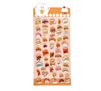 Adesivi sfoderabili scintillanti per la decorazione della cameretta dei bambini e quaderni scolastici. Adesivi dimensionali per animali