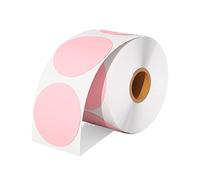 Adesivi Sigilli Buste 500 pezzi lotto 50 mm cerchio etichetta adesiva termica etichetta termica diretta rotonda autoadesiva for la progettazione del logo fai da te(Pink)