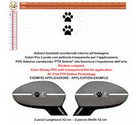 Adesivi specchietti love my dog pvc black white Sticker cropped Wing Mirror