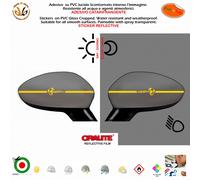 Adesivi specchietti riflettenti abarth yellow Sticker Car Mirror reflective pvc