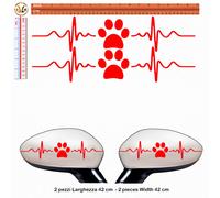 Adesivi specchietti riflettenti impronta footprin Sticker Car Mirror reflective