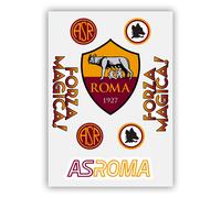 ADESIVI SQUADRE CALCIO ROMA Stickers Football Club Sport Team Soccer Serie A