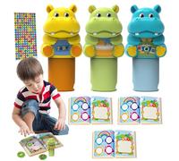 Adesivi Stamper - Set di adesivi per bambini | Animal Stickers Stamper | Stickers and Activity Books | Plane Activities for Boys and Girls Ages 3+, Craft Kits, Easter Basket Stuffers| Animal Ink