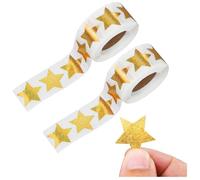 Adesivi Stelle d'Oro Metallico per Bambini,2 Rotoli Adesivi di Ricompensa Adesivi a Forma di Stella Dorata Adesivi Decorativi per Artigianato Fai Da Te Insegnanti Genitori Scuola Classe