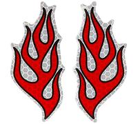 Adesivi Sticker Fiamma Rifrangente, 10 x 12 cm