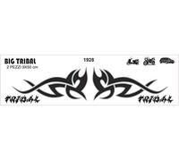 Adesivi Sticker Grande Tribale, 9 x 50 cm, Set di 2