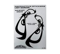 Adesivi Sticker Light Marking Rifrangenti Occhi No Fear, 10 x 12 cm