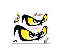 Adesivi Sticker Occhi No Fear, 14 x 16 cm