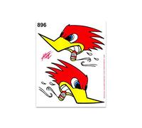 Adesivi Sticker Picchio, 14 x 16 cm
