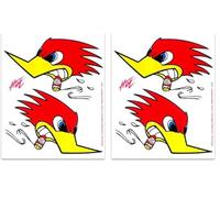 Adesivi Sticker Picchio, 14 x 16 cm (Confezione da 2)
