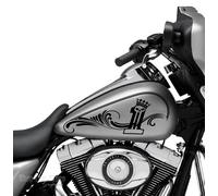 Adesivi Stickers Arabesco n.1 compatibile con serbatoio Harley Davidson Softail