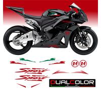 Adesivi Stickers Kit compatibile HONDA CBR 600RR 2007-2010 BANDIERA ITALIANA