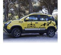 Adesivi Stickers per Fiat Panda Cross 4x4 Off Road kit completo Destro+Sinistro