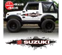 Adesivi Stickers per fuoristrada Suzuki Samurai Santana effetto Strappo 4x4