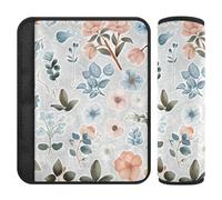 Adesivi Stile Fiore Colorato 2 pz Cintura di Sicurezza Cuscino Rilascio Stress al Collo e Spalle per Auto Protector para cinturón de carro