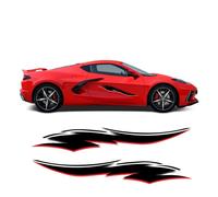 Adesivi strisce laterali flash rapido per auto Chevrolet Corvette 2020.