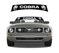 Adesivi striscia parasole parabrezza Shelby Cobra compatibile con Ford Mustang