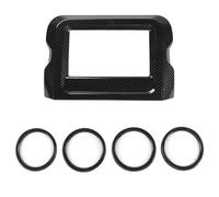 Adesivi Tasti auto Compatibile Con Jeep Per Wrangler JK 2018 Accessori Per Auto Copertura Per Ventilazione Interna Copertura Per Navigazione Decorazione Adesivo ABS Modanature Interne(3)