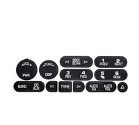 Adesivi Tasti Auto Compatibile Con Per Cadillac Per Isuzu 2002 2003 2004 2005 2006 AC Pulsante Riparazione Adesivi Di Auto Pulsante Multimediale Radio Riparazione Adesivo Opaco