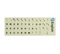 ADESIVI TASTIERA FLUORESCENTI LAYOUT QWERTY US INGLESE USA LETTERE NOTEBOOK PC