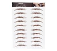 Adesivi Tatuaggio Sopracciglia Professionale Impermeabile - Sticker di Trasferimento per Perfette Kit Modellanti con Stencil Ideale Stick Sopracciglia, Timbro e Tatuaggi Colore Marrone-06 un Look Nat