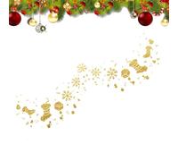 Adesivi temporanei con volto di Natale, Adesivo temporaneo con volto,Adesivi per il viso glitterati Adesivi natalizi - Adesivi impermeabili per trucco viso, adesivo temporaneo per trucco occhi oro per